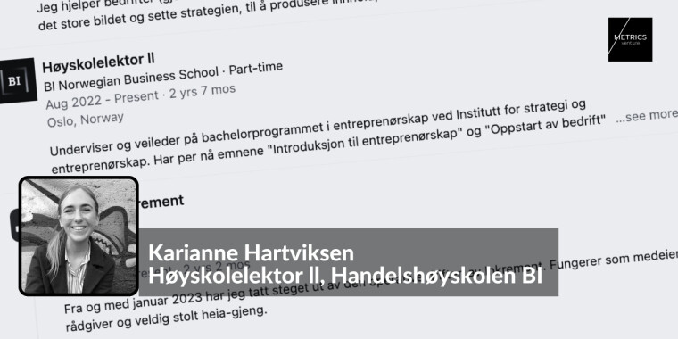 For noen år siden begynte jeg å publisere ting jeg hadde skrevet på Linkedin og Instagram